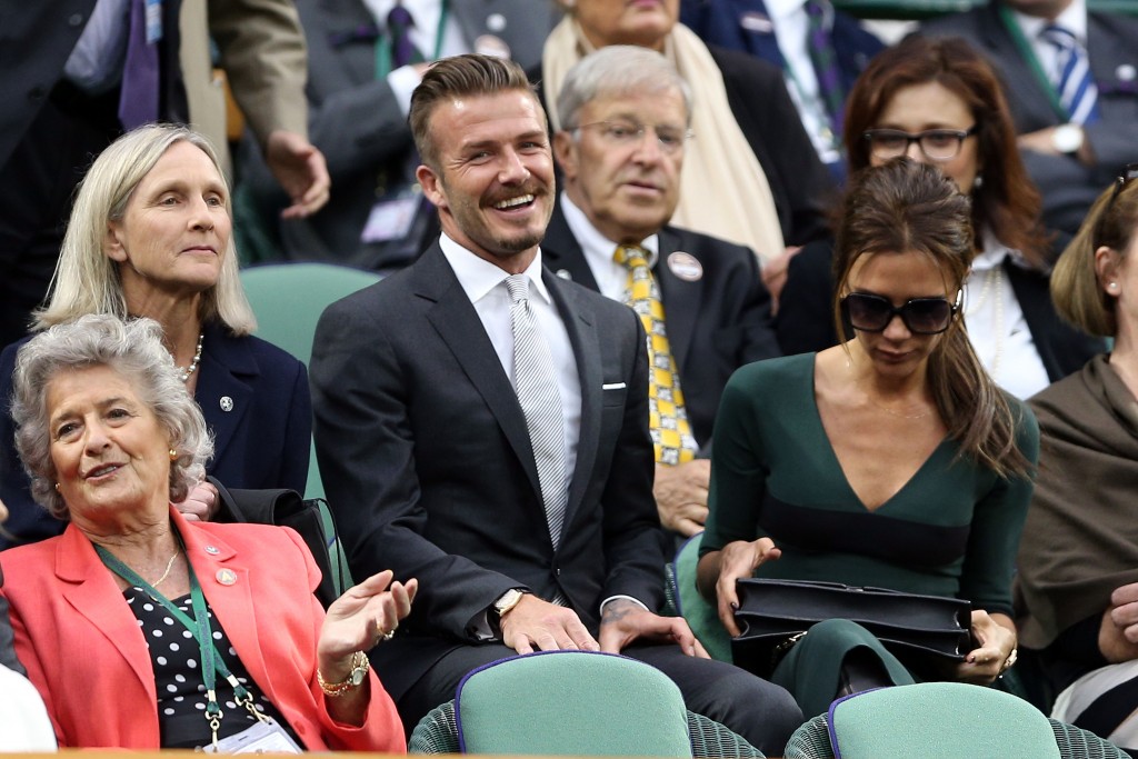 Beckham - Wimbledon 2012: Day Thirteen