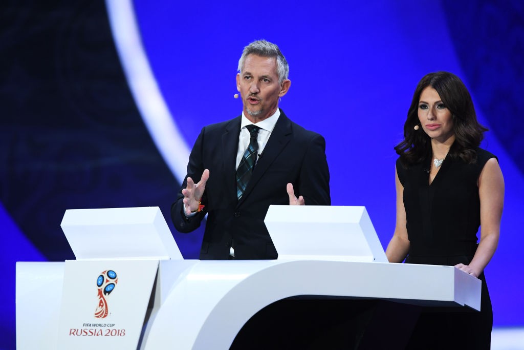 Gary Lineker e Maria Komandnaya