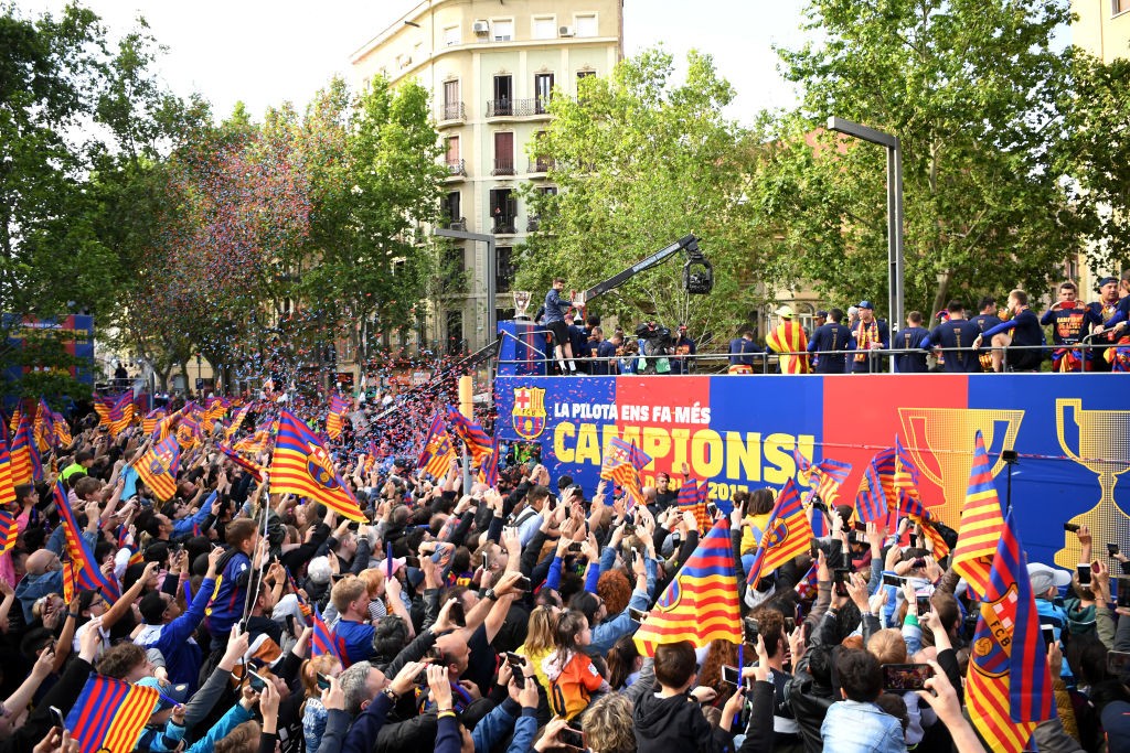 FC Barcelona Victory Parade