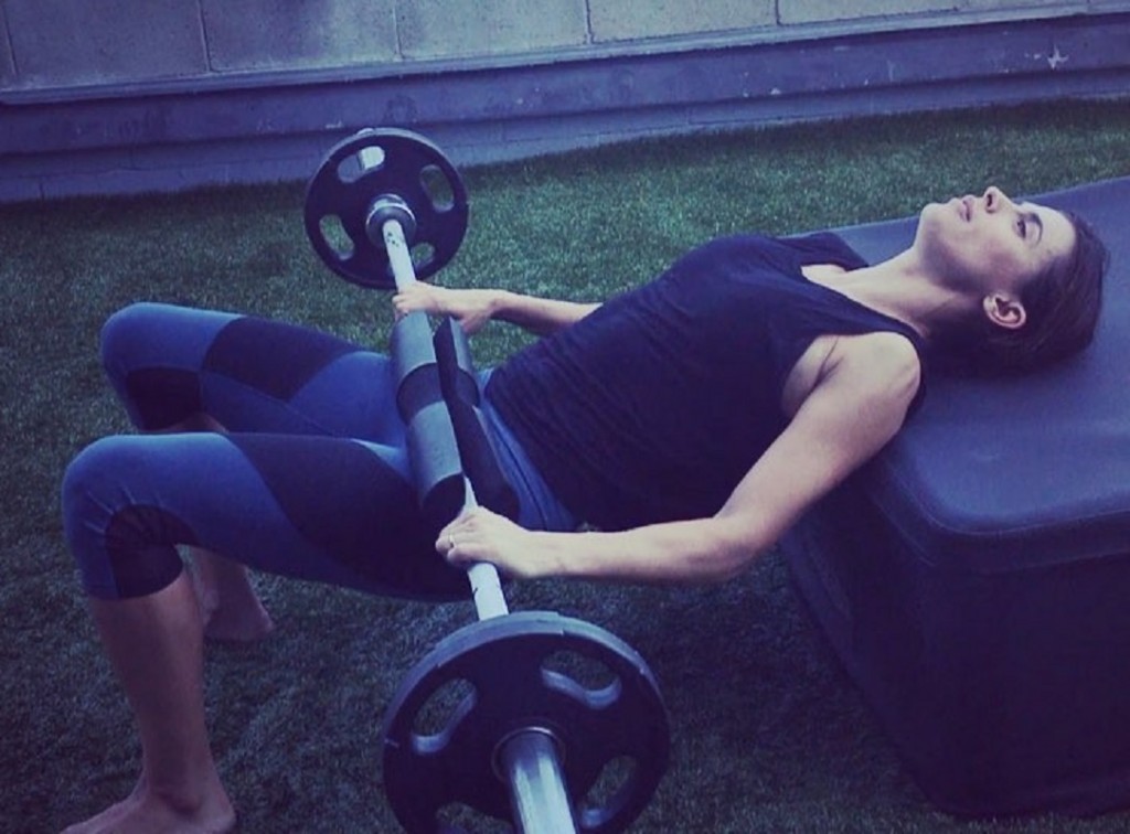 Elisabetta Canalis allenamento