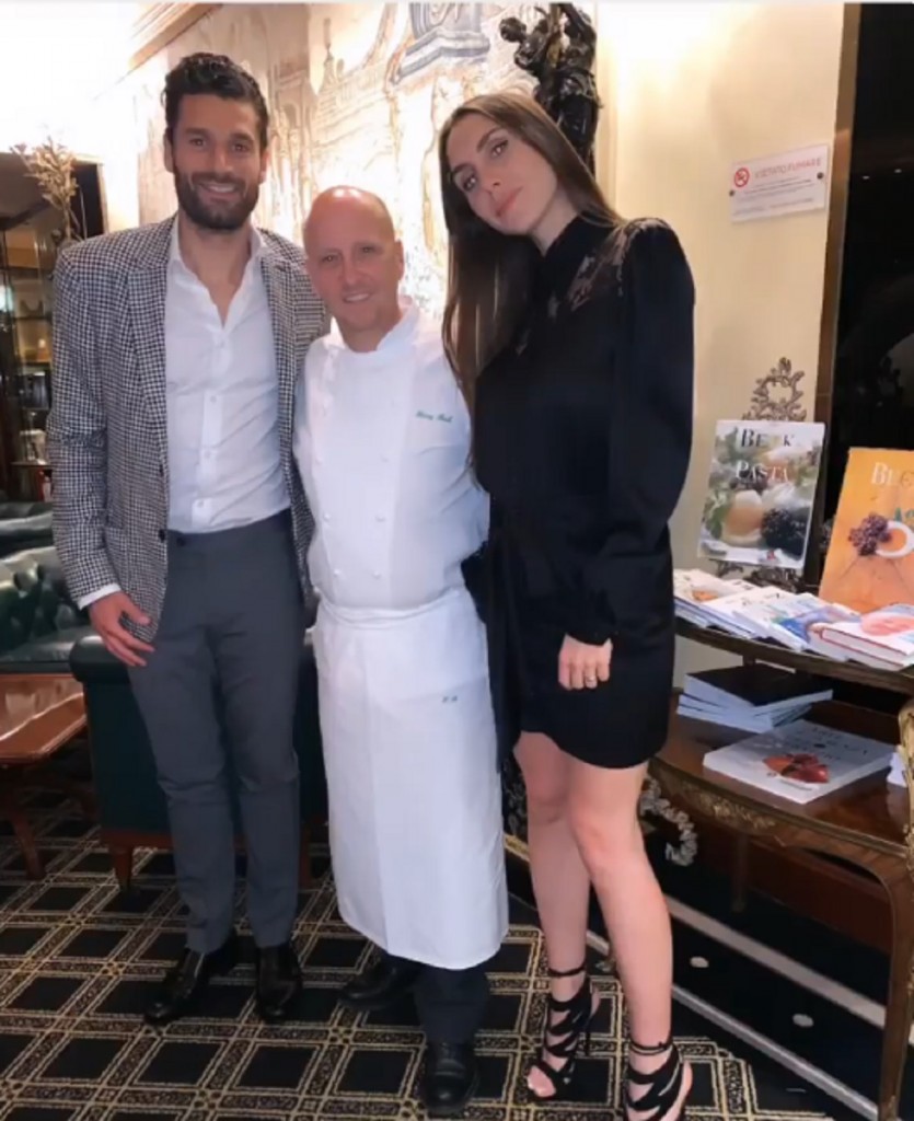 Candreva, foto con Heinz Beck