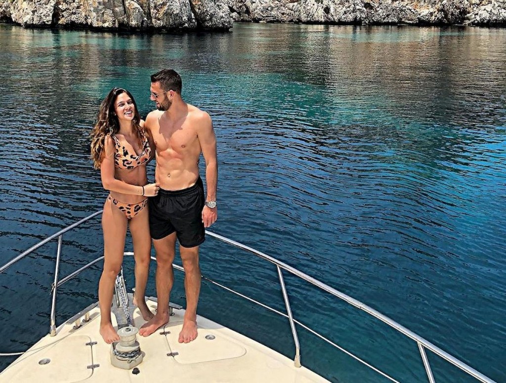 De Vrij e la fidanzata in vacanza