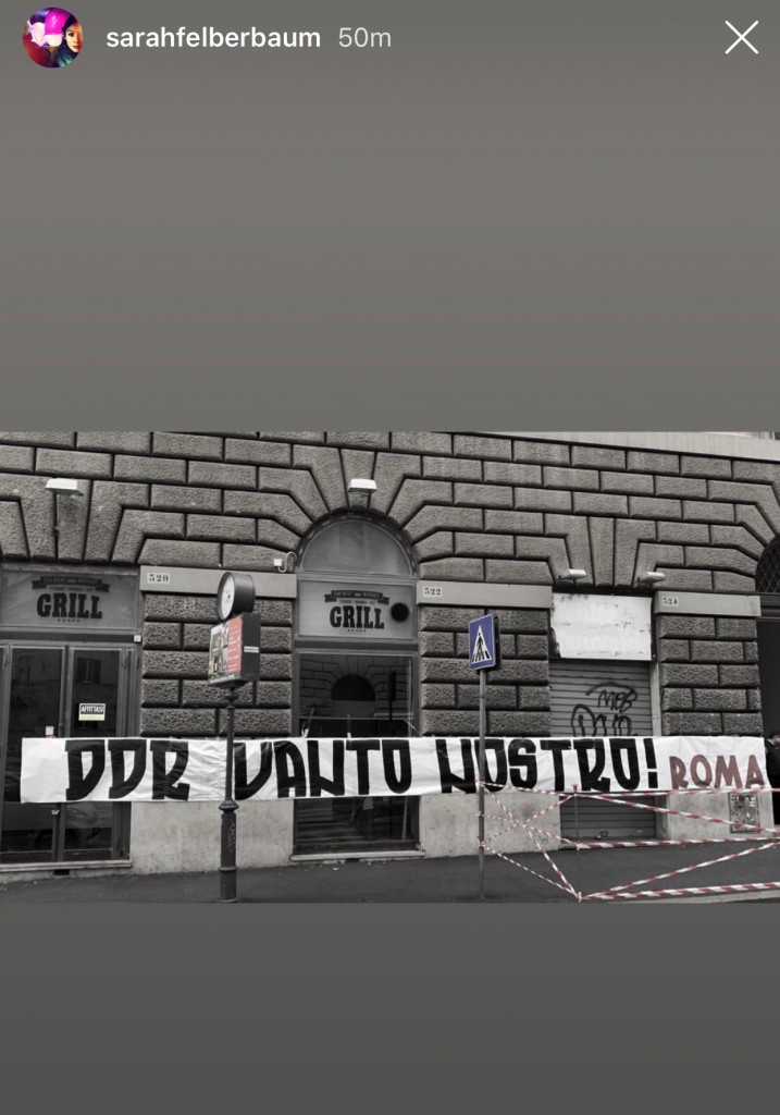Striscione De Rossi