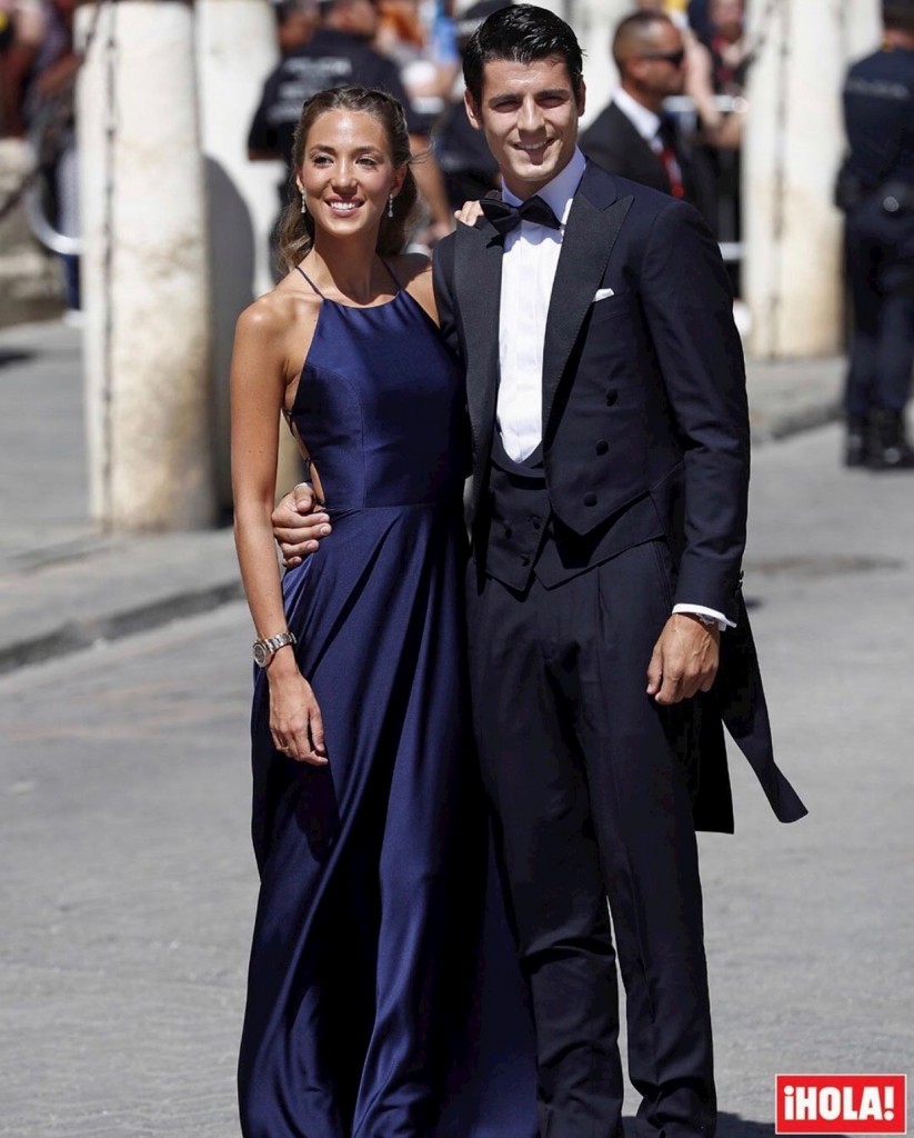 I Morata al matrimonio di Sergio Ramos