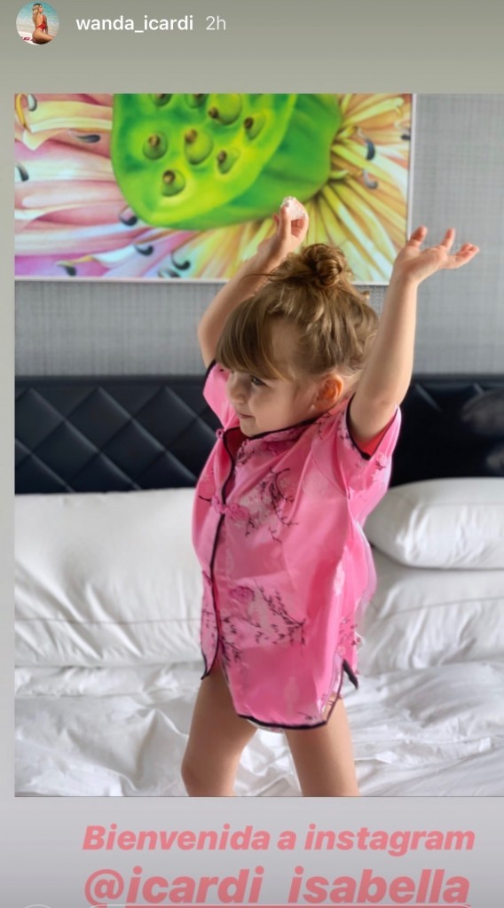 Wanda dà il benvenuto a Isabella su IG