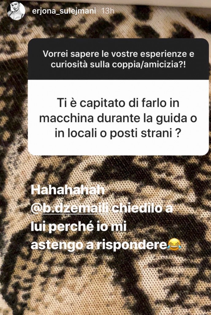 Erjona Sulejmani su Instagram