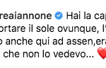 Il messaggio di Iannone alla sua De Lellis