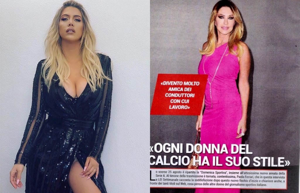 Wanda Nara e Paola Ferrari