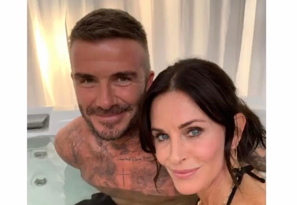 Beckham e Courtney Cox