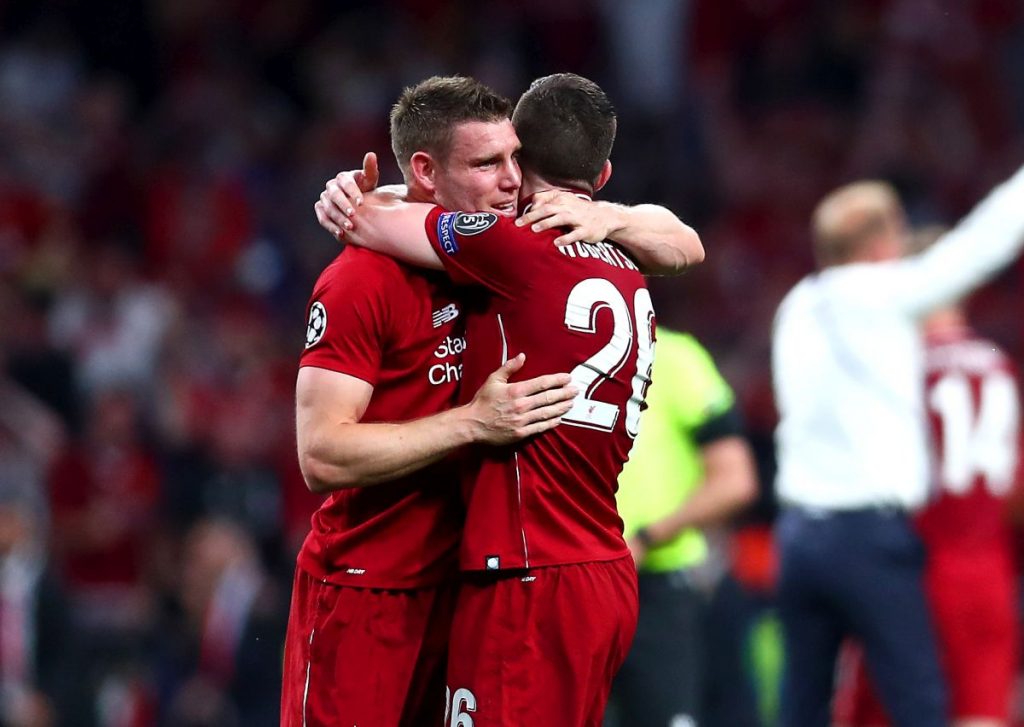 James Milner e Andrew Robertson