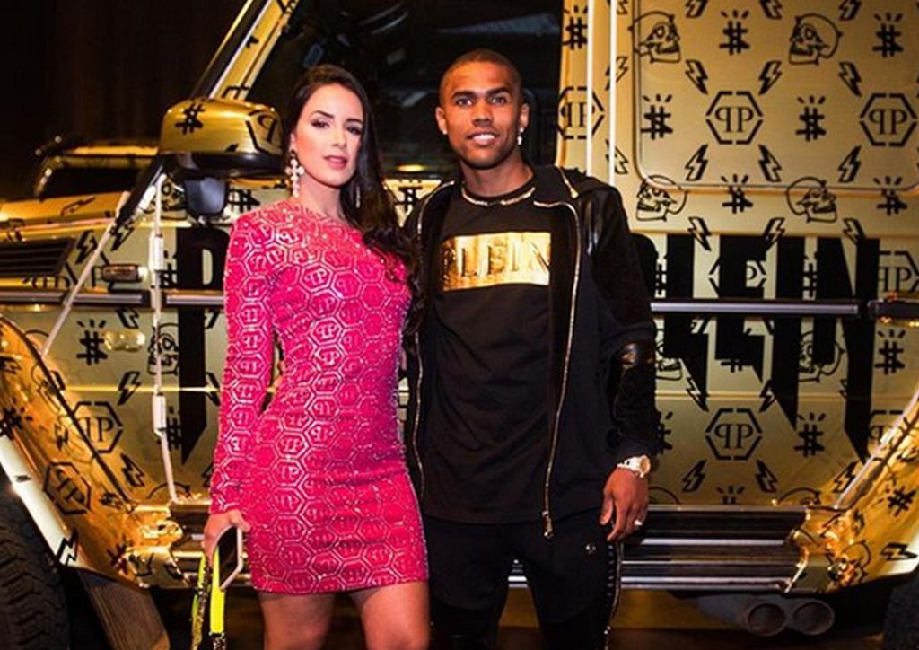 Nathalia Felix e Douglas Costa