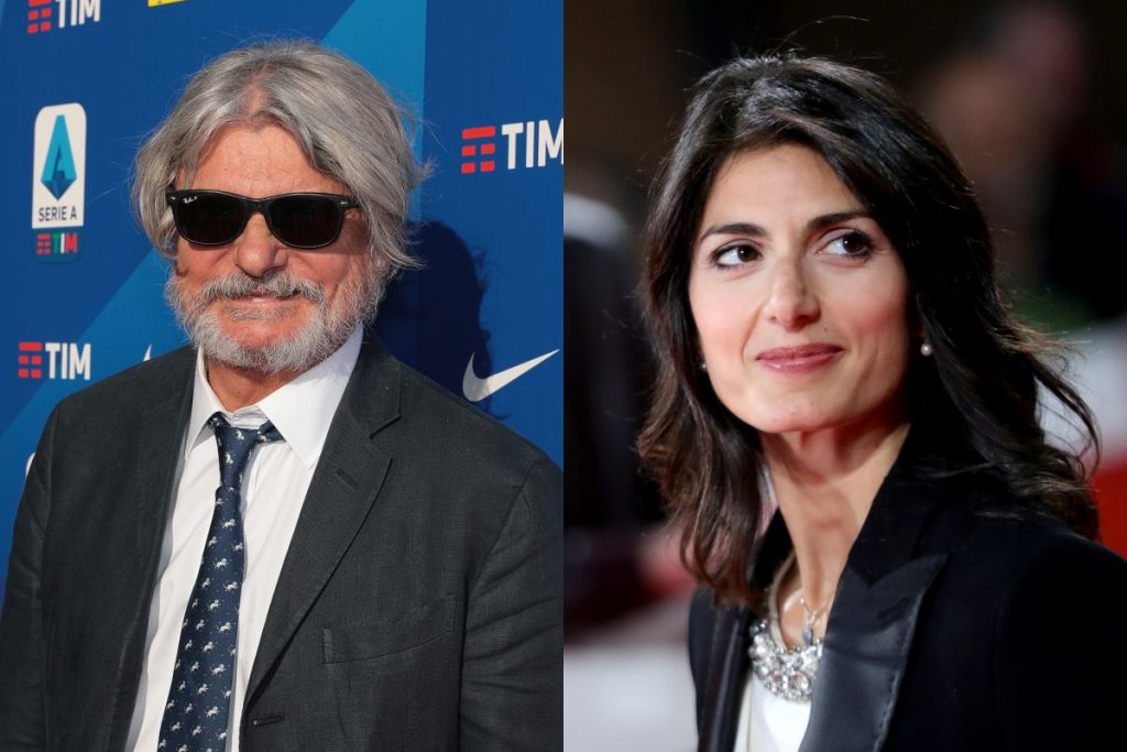Massimo Ferrero e Virginia Raggi