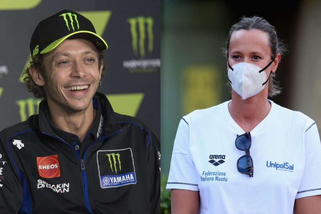 Valentino Rossi e Federica Pellegrini