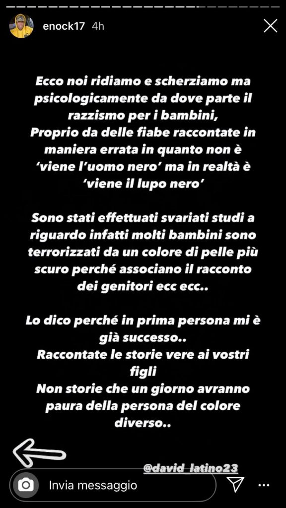 enock-razzismo-instagram