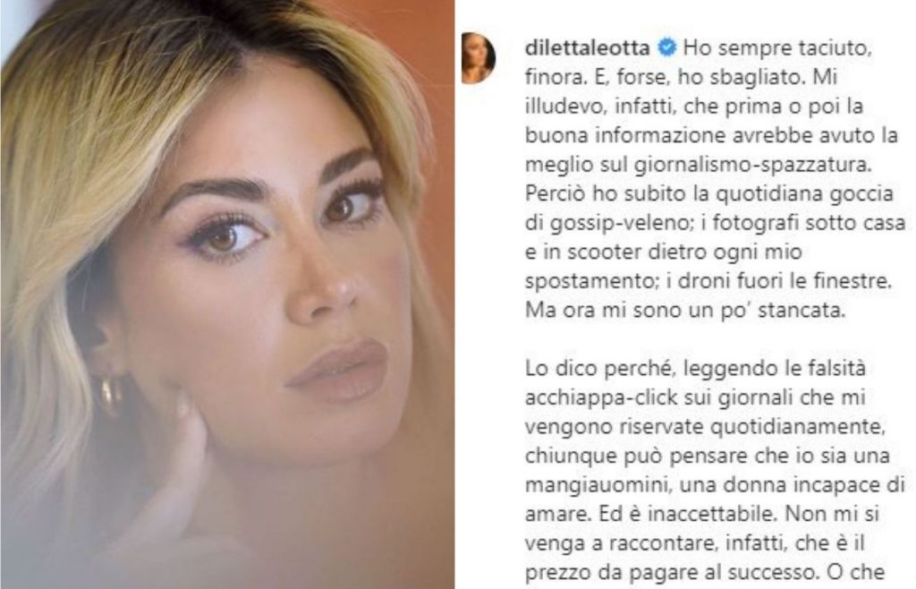 sfogo diletta leotta