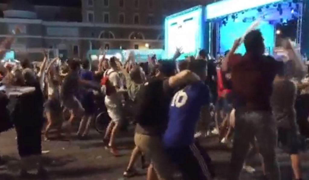 Italia Austria gol esultanza