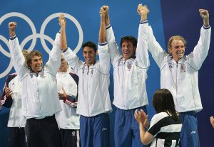 Mens 4x200m Free Relay Medal Ceremony