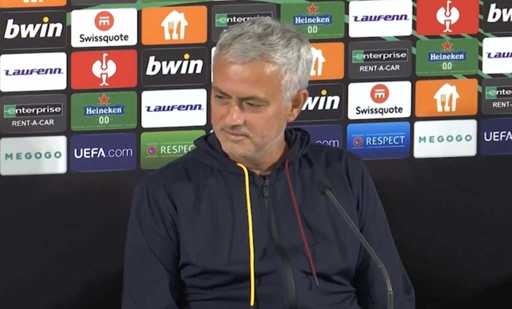 Mourinho Roma traduttrice conferenza stampa
