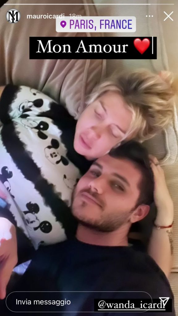 icardi wanda abbraccio