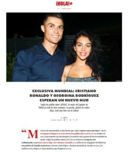 ronaldo georgina attesa nuova