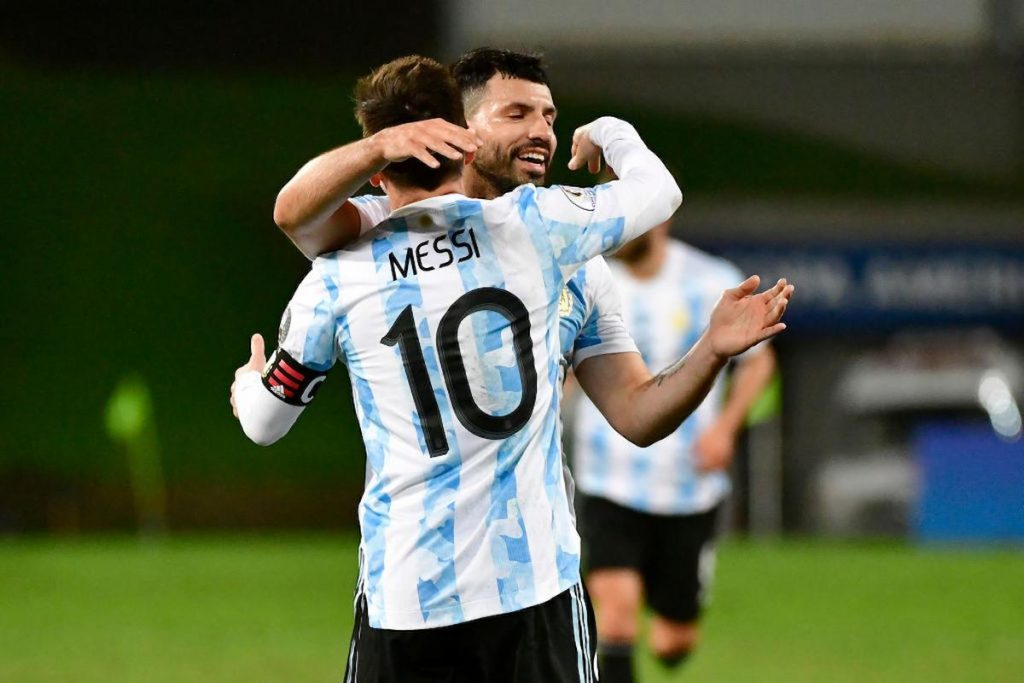 aguero messaggio messi