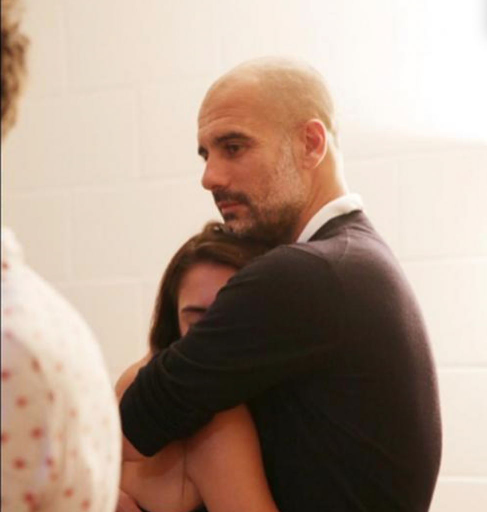 Guardiola e la figlia maria