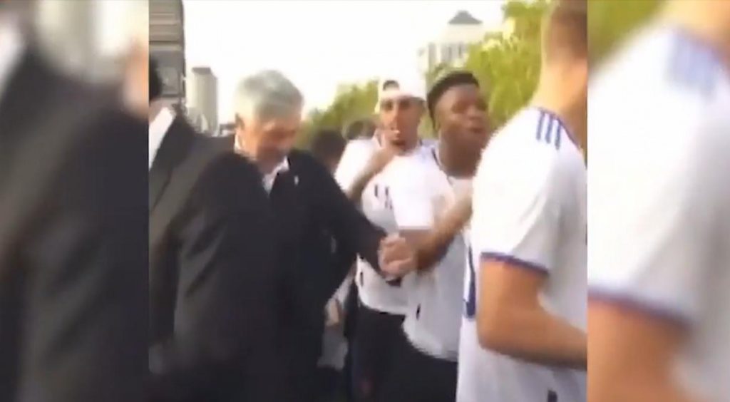ancelotti balletto vinicius