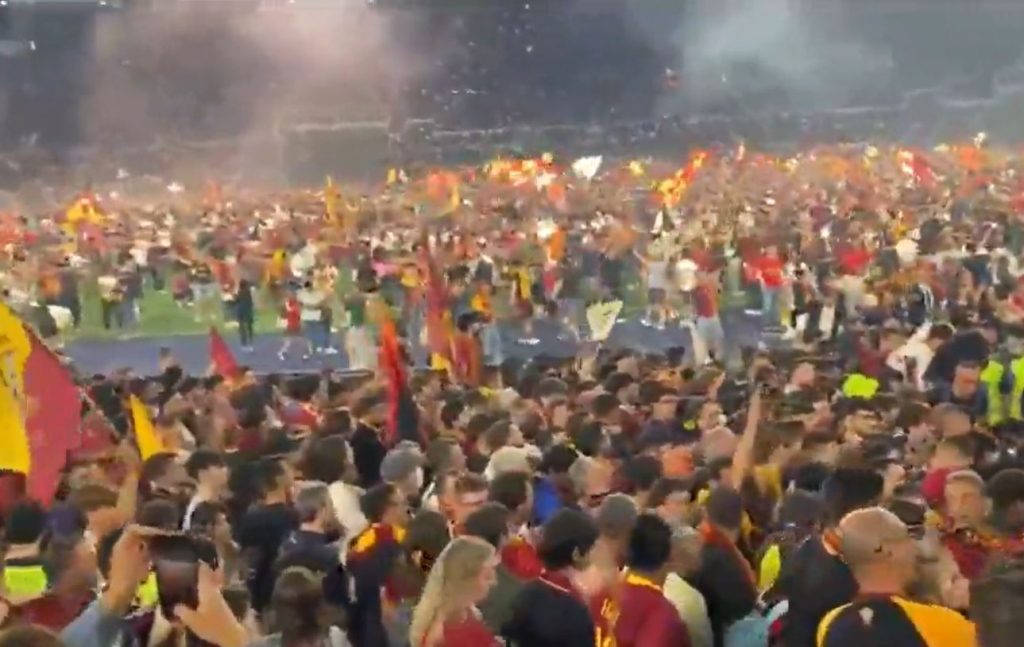 invasione olimpico roma tifosi