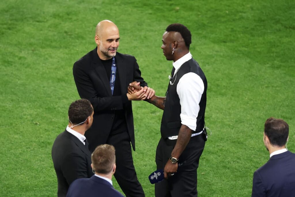 balotelli con guardiola