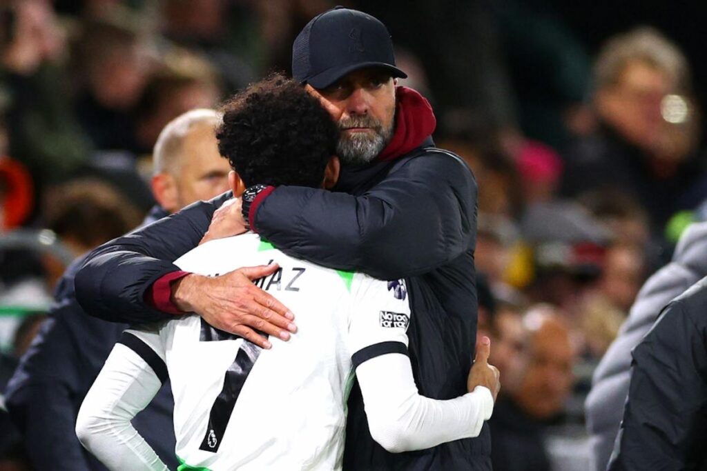 luis diaz abbraccio klopp