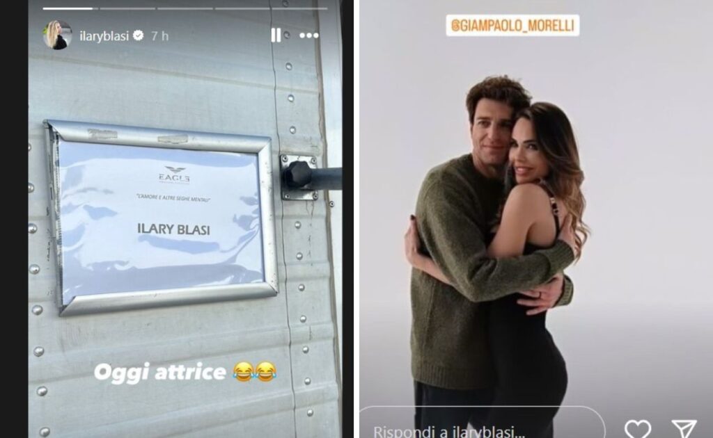 ilary blasi set morelli