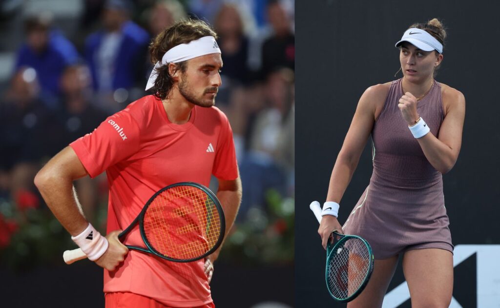 Stefanos Tsitsipas e Paula Badosa
