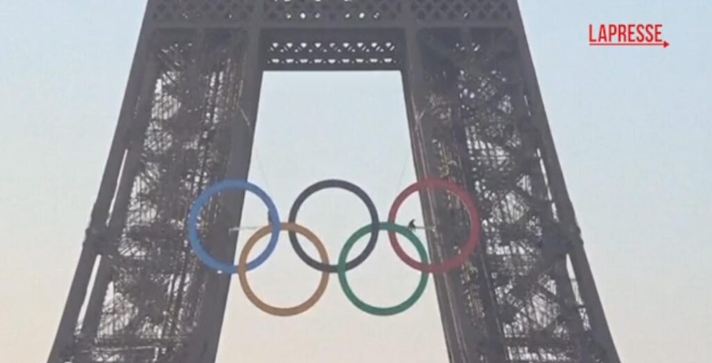 cerchi olimpici tour eiffel