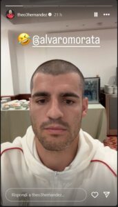 theo hernandez posta morata