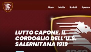 cordoglio capone salernitana