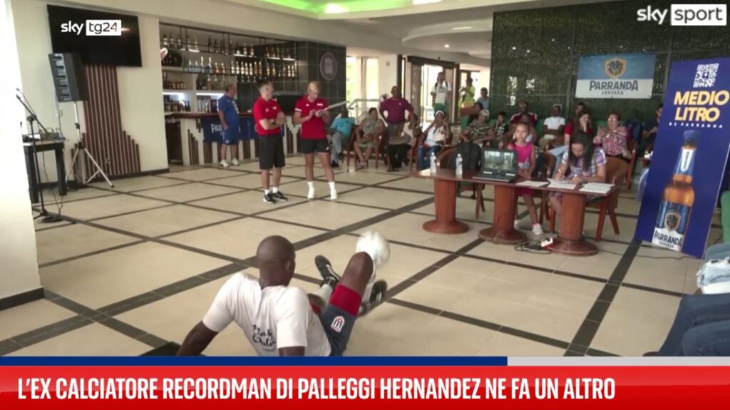 calciatore recordman palleggi