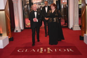 King Charles III Attends The Royal Film Performance Of "Gladiator II"