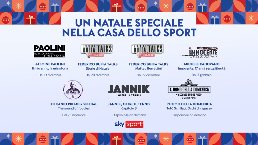 Sky Sport - Un Natale speciale nella Casa dello sport (10 dicembre)