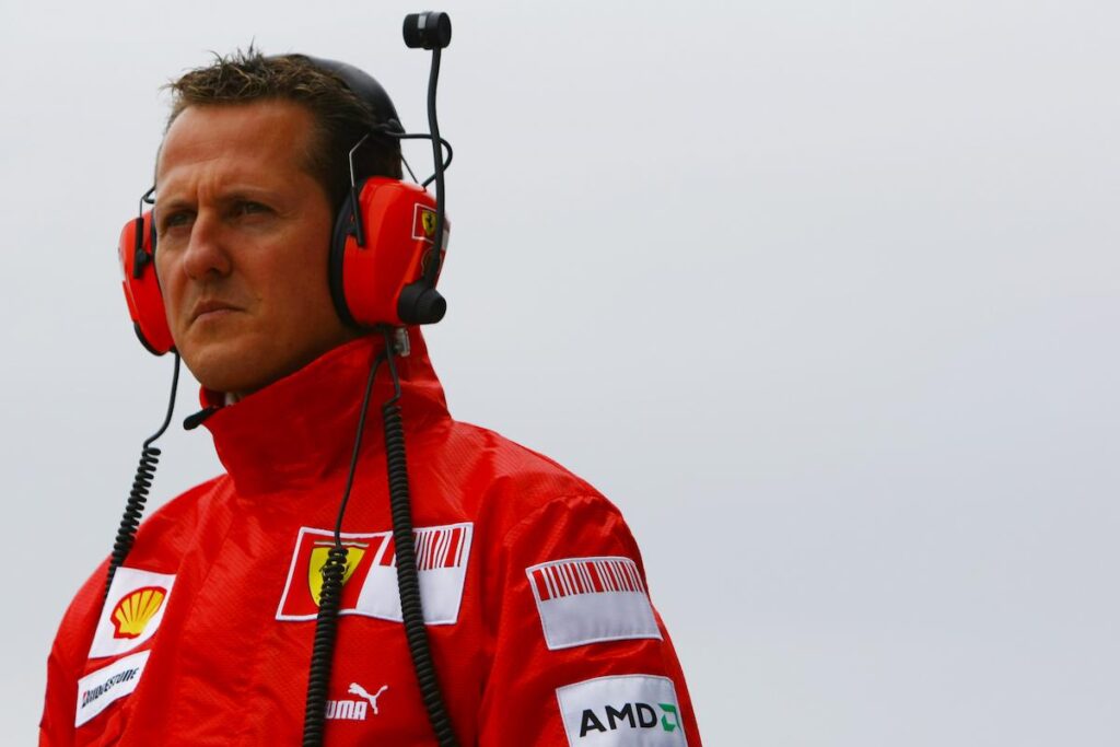 Michael Schumacher of Germany and team Ferrari