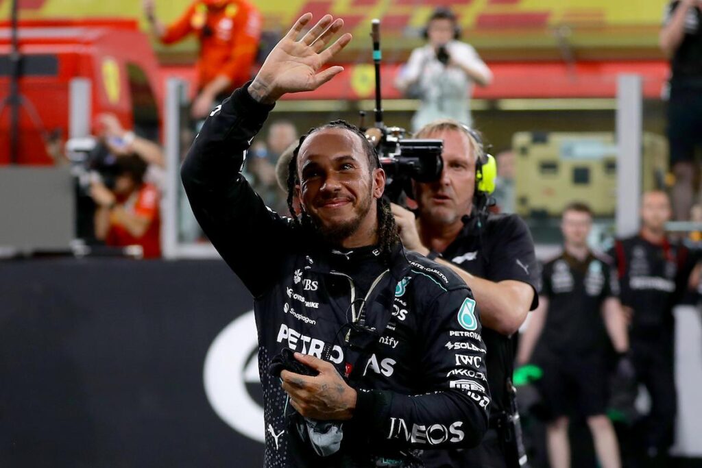 Hamilton in Ferrari