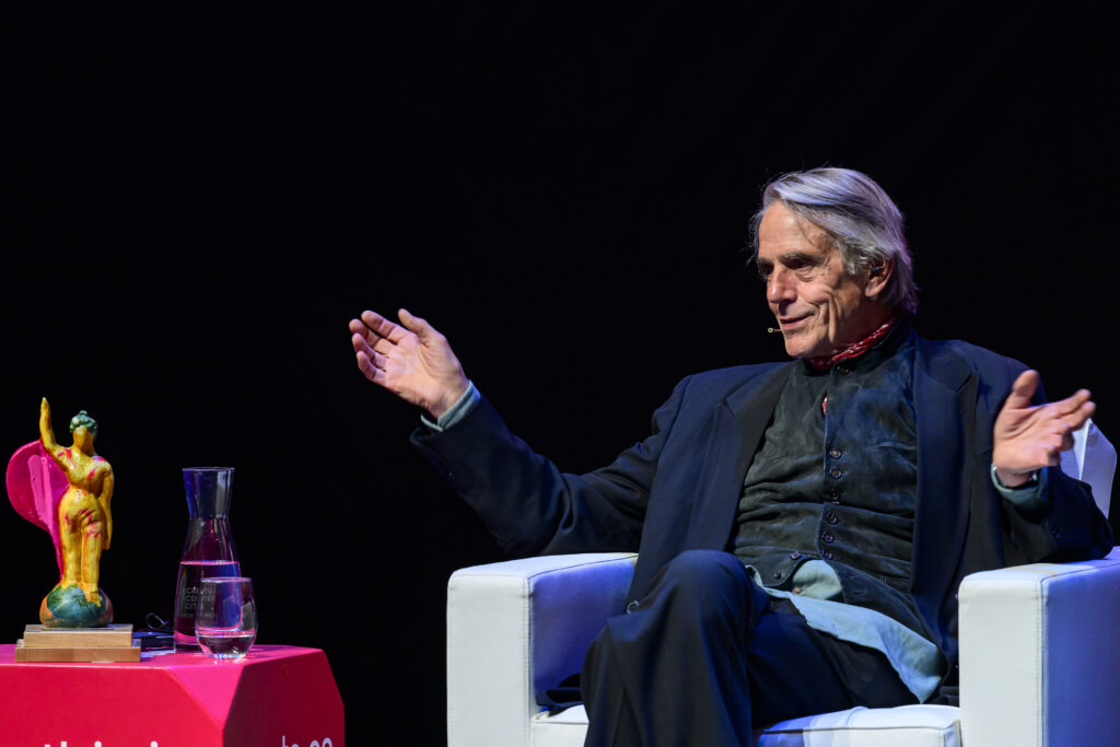 Jeremy Irons And David Puttnam Receive "Giraldillos de Honor" At Seville European Film Festival 2024