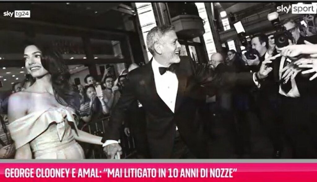 clooney e la moglie