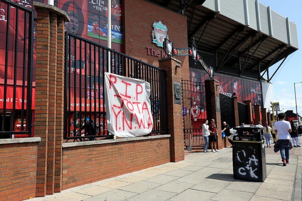 diogo jota omaggio anfield