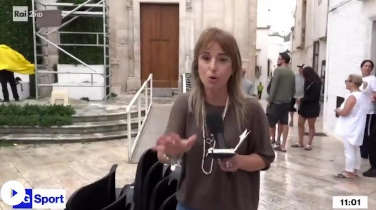 gaffe giornalista donnarumma