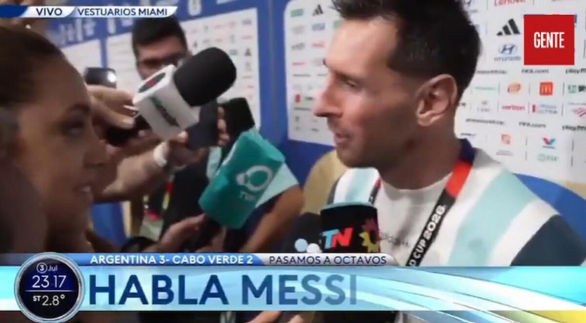Messi saluta la giornalista e il momento diventa virale