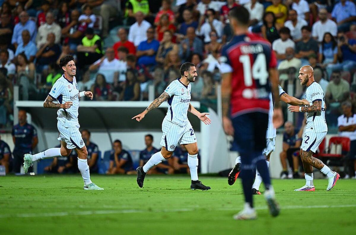 calhanoglu gol cagliari inter