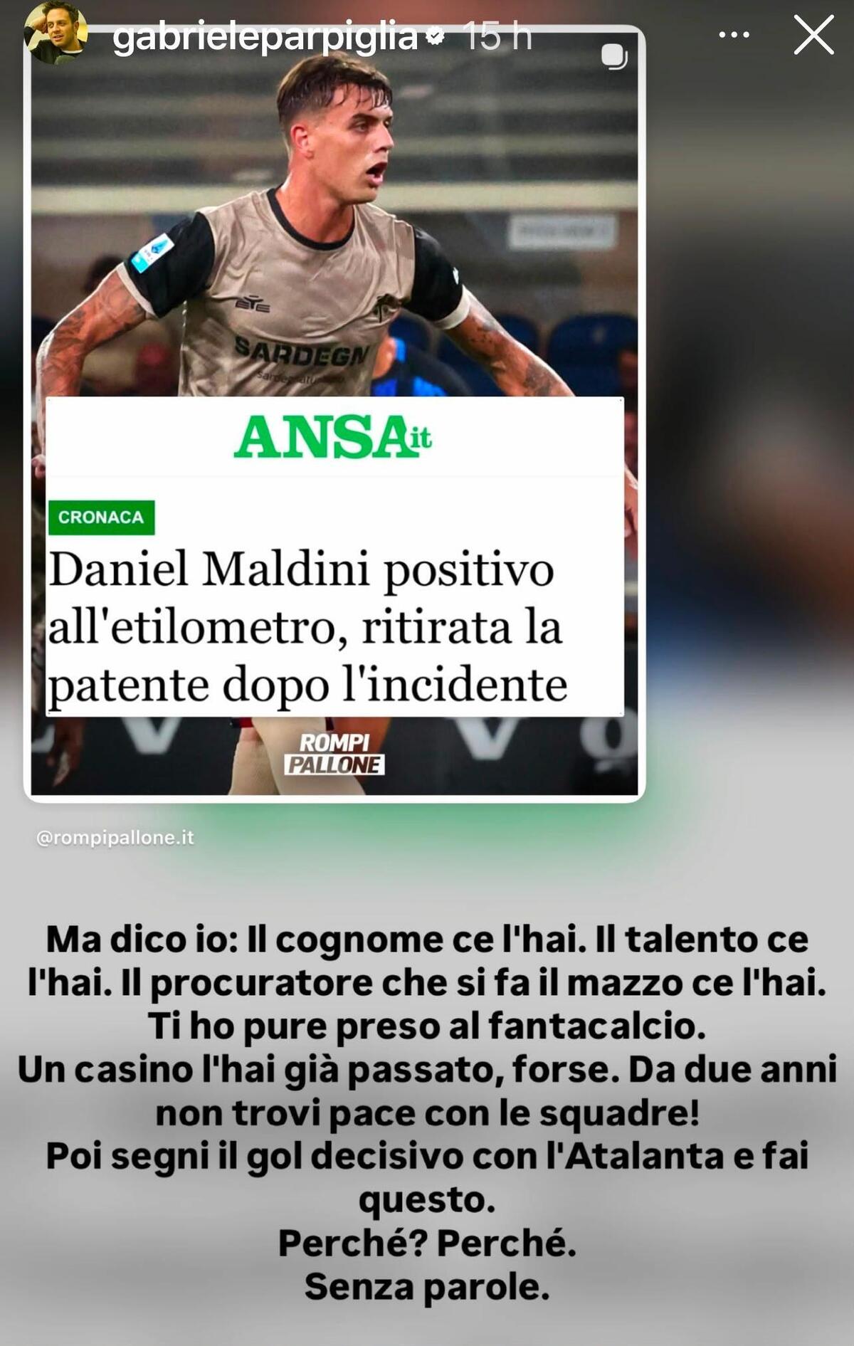 Parpiglia Maldini