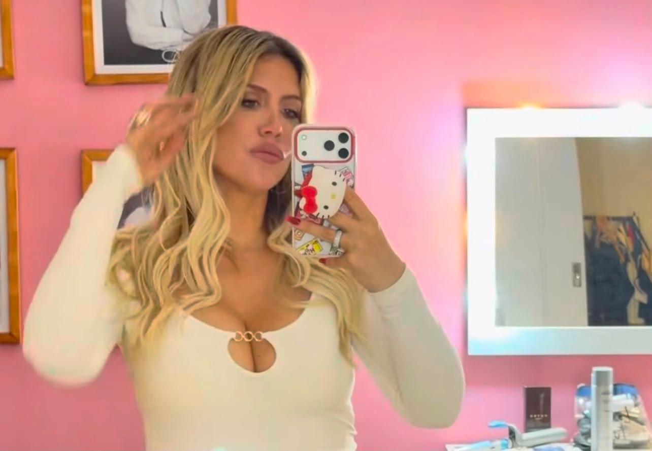 VIDEO / Wanda Nara si prepara nel suo camerino: tutto pronto per MasterChef Celebrity