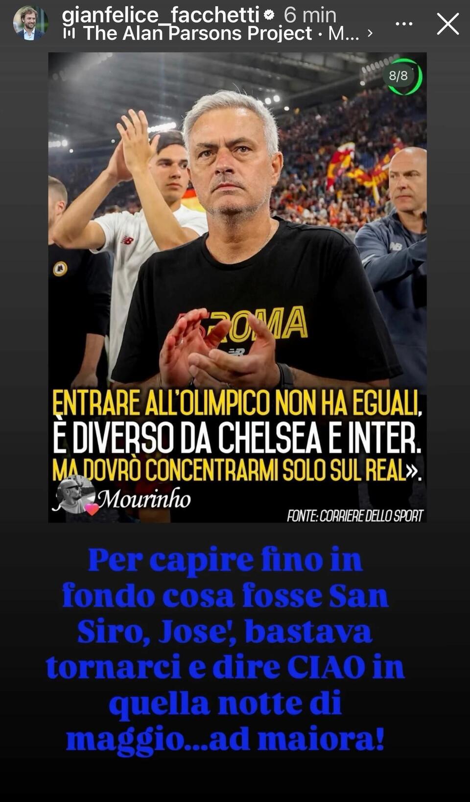 Gianfelice Facchetti ironikusan válaszolt José Mourinhónak: „Csak vissza kellett volna tenned…”