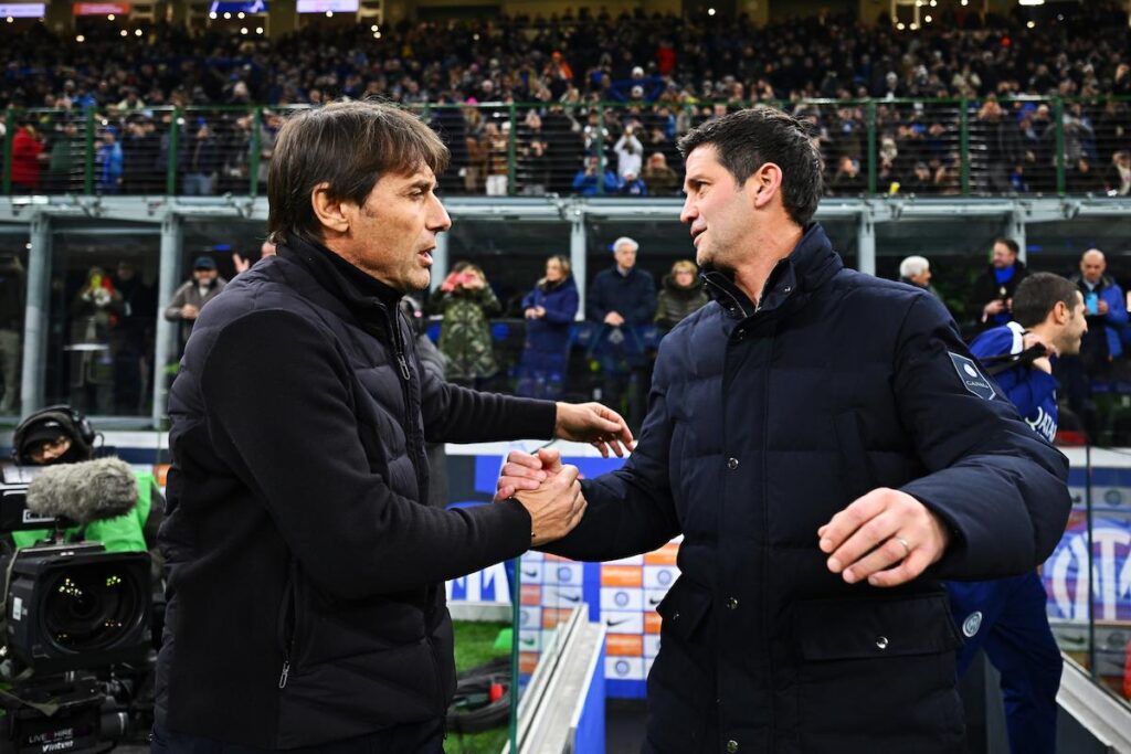 Antonio Conte e Cristian Chivu